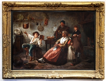 Giuseppe Carnelli, Italy 19th c. Genre Painting