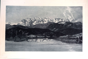 Paul Bürck, Voralpenlandschaft mit See