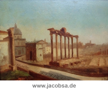 Monogrammist  P.Th., Rom, Blick auf das Forum Romanum, Italien Italia