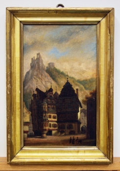 Wilhelm Besler, Blick auf Trarbach an der Mosel mit der Ruine Grevenberg