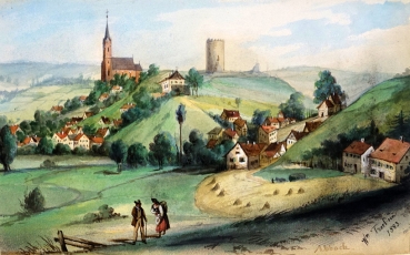 Wilhelm Trost, View of Abbach