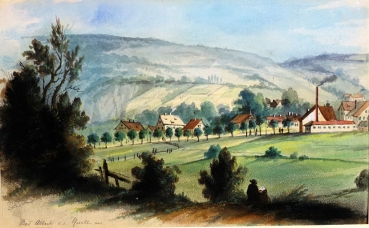 Wilhelm Trost, View from the source in Bad Abbach