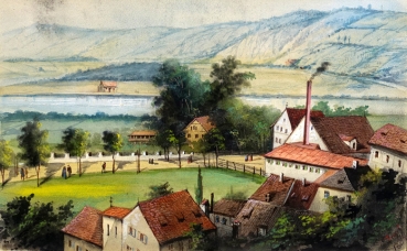 Wilhelm Trost, Bad Abbach, View to Donau