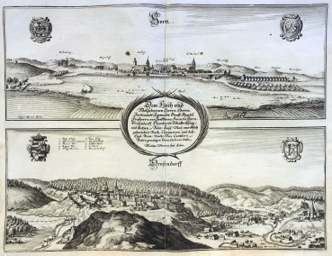 Matthäus Merian, Horn - Drosendorff aus M. Merian "Topographia Provinciarum Austriacarum"