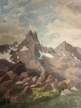 Martin Wilhelm, Die Rofelewand (Pitztal), von der oberen Luibisalm