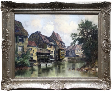 Ernst Bröcker, View of the Pegnitz in Nuremberg