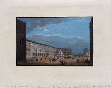 Conrad Geyer, Blick auf die Ludwig-Maximilian-Universität, München