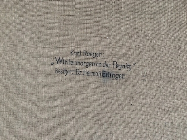 Karl Roeger, Wintermorgen an der Pegnitz