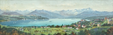 Unknown, Panorama of Lake Starnberg