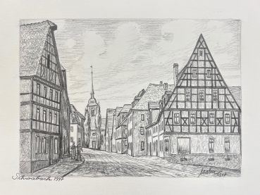 Laaber, Altstadt von Schwabach 1947