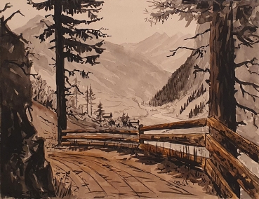 Emil Scheidig, Zillertaler Alpen (Weg ins Zemmtal)