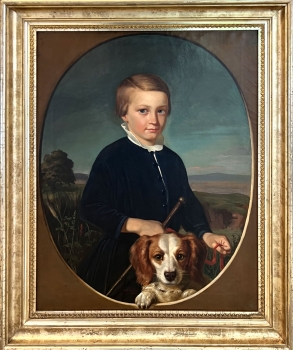 Georg Schirmer, Young Boy with Dog