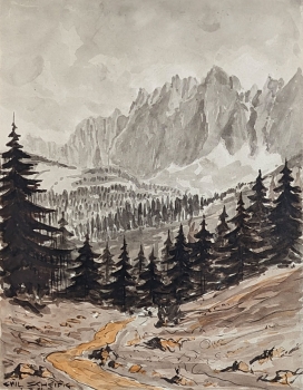 Emil Scheidig, In the Karwendel Mountains (Grubenkarspitze - Laliderer Wände)