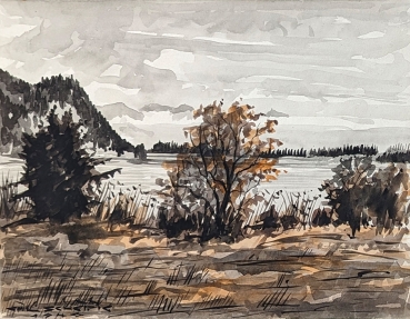 Emil Scheidig, At Lake Ossiach (Julian Alps)