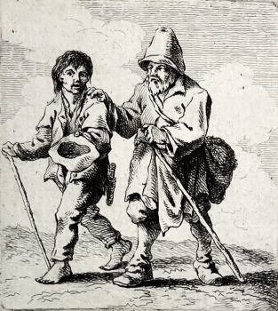 Ferdinand Kobell, Zwei Herren mit Hut