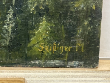 M. Seißiger, Heiligen bei Tachau/Sud mit Schloss und Reitschule