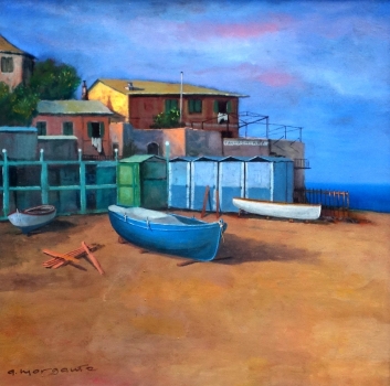 Aldo Morgante, Fischerboote an der Küste