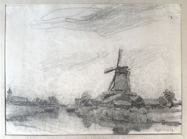 Julius Schrag, Windmill in Ditzum - East Friesland