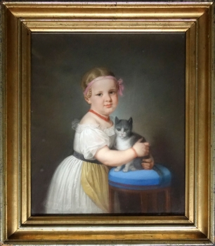 Carl Kreul, Mädchen mit Katze