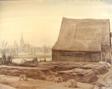 Hans Oertle, View from Almoshof to Kraftshof