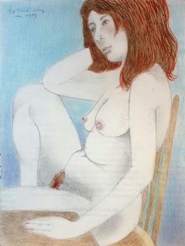 Frydl Prechtl-Zuleeg, Self-portrait (nude representation)