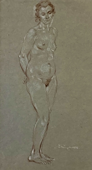 Eberhard Riegele, Standing female nude