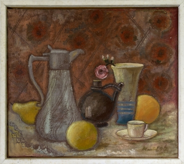 Georg Maul, Still Life with a Jug and Pears