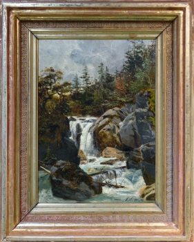 Emma Lutteroth, Wildbach mit Wasserfall