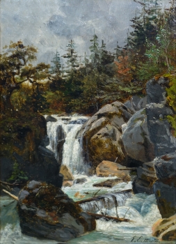 Emma Lutteroth, Wildbach mit Wasserfall