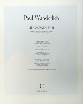 Paul Wunderlich, Lithographien II. (Mappe mit 3 Lithographien)