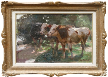 Andreas Bach, Cows in the shade of the bushes