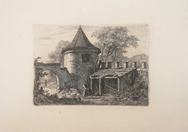 Johann Christoph Erhard, Niedriger Rundturm mit Torbogen