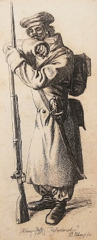 Johann Christoph Erhard, Russischer Infanterist