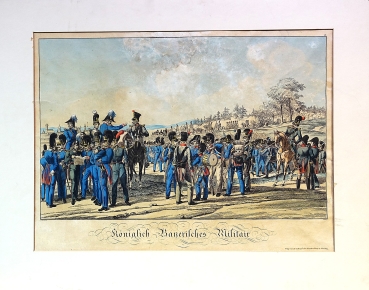 Royal Bavarian military (soldier's view) at the time of King Ludwig the First