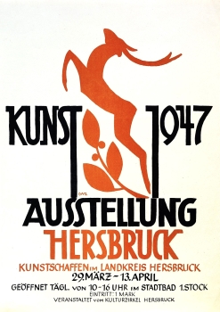 Lily Wiessner-Zilcher, Kunstaustellung Hersbruck 1947 Plakat