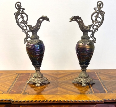 Loetz Austria two vases 19th century