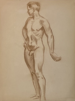 Karl Seubert, Nude male