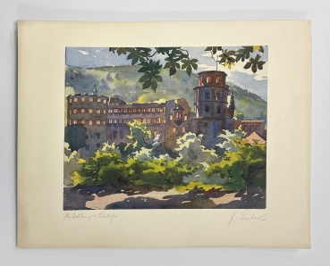 Karl Seubert, Heidelberger Schloss