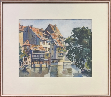 Karl Seubert, Nuremberg - Houses on the Pegnitz