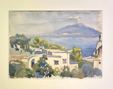 Karl Seubert, Capri Blick auf das Meer