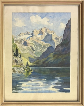 Karl Seubert, Gebirgsee in den Alpen