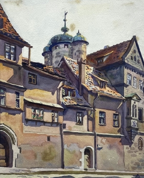 Karl Seubert, Burgfassade