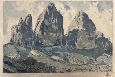 Hans FIGURA, The Three Peaks in the Dolomites