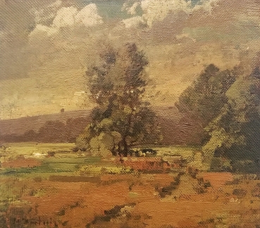 Max Hartwig, Baum in grüner Landschaft