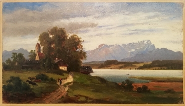 Max Baumgartner, Church by Lake Stanberger