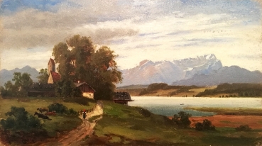 Max Baumgartner, Church by Lake Stanberger