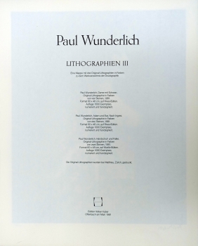 Paul Wunderlich, Lithographien III. (Mappe mit 3 Lithographien)