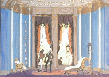 Heinz Grete, design for stage set