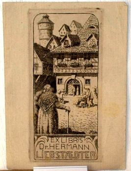 Hans Barthelmeß, Bookplate Dr. Hermann Liebstaedter