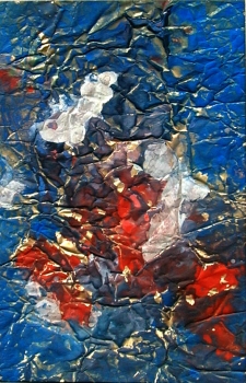 Hans Kern, Abstract composition with blue and red